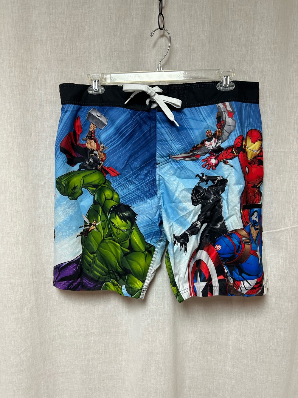 Marvel characters swim trunks XL large graphics